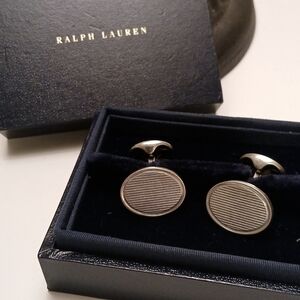 VINTAGE RALPH LAUREN STERLING SILVER CUFFLINKS